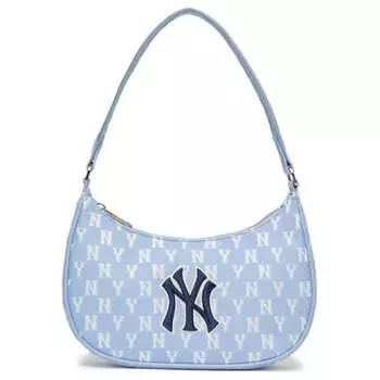 Женская сумка через плечо MLB Monogram Collection, Нежно-голубой + сумка для сладостей