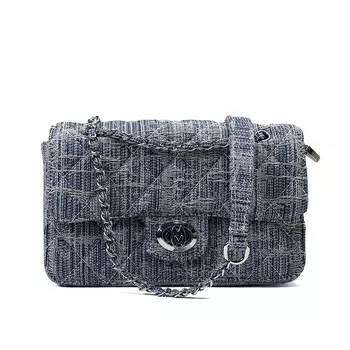 Женская сумка через плечо Mq, джинсовая ткань