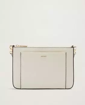 Женская сумка через плечо на молнии и с несколькими отделениями цвета экрю Parfois