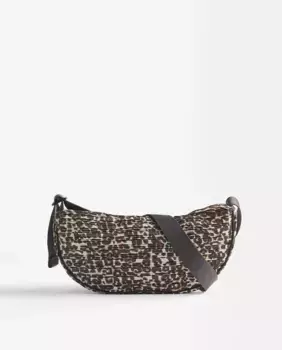 Женская сумка через плечо на молнии с животным принтом Parfois, коричневый