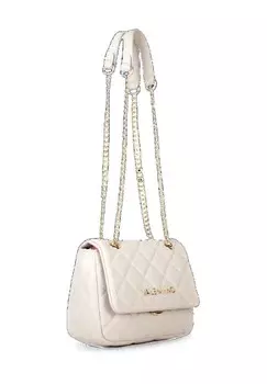 Женская сумка через плечо на молнии с эмблемой Valentino by Mario Valentino, экрю