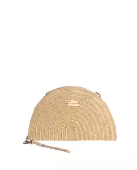 Женская сумка через плечо натурального цвета на молнии Don Algodn