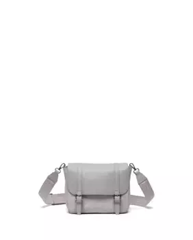 Женская сумка через плечо объемом 1 л из ткани в сочетании с бежевой кожей Herschel, розовый