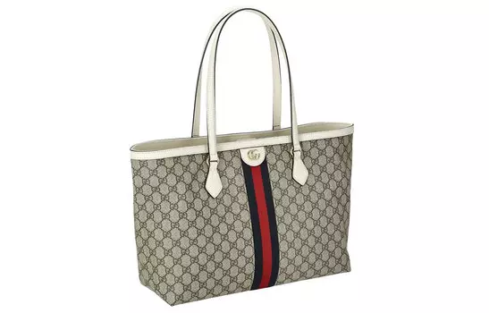 Женская сумка через плечо Ophidia Canvas с кожаной сумкой GUCCI