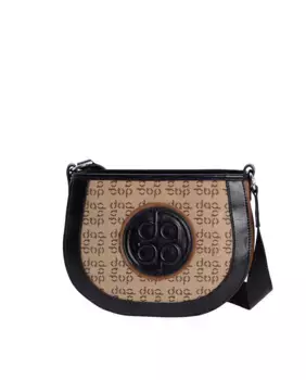 Женская сумка через плечо Palermo черная на молнии Don Algodn