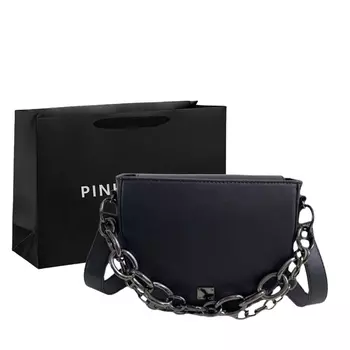 Женская сумка через плечо Pink·Land, Черный