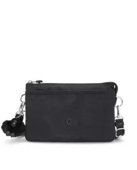 Женская сумка через плечо Riri с выдвижным ремнем черного цвета Kipling, черный