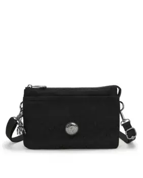 Женская сумка через плечо Riri с выдвижным ремнем, с черным принтом Kipling, черный