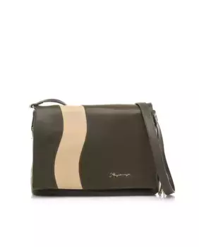 Женская сумка через плечо с деталью на клапане Mariamare, зеленый