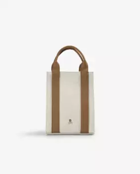 Женская сумка через плечо с двойной ручкой, трансформируемая в сумку через плечо Scalpers, бежевый