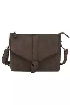 Женская сумка через плечо с двойным ластовицей цвета какао Kensie, цвет cocoa