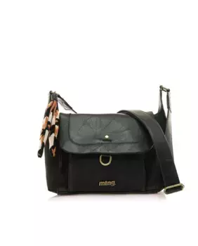 Женская сумка через плечо с клапаном и деталями в стиле бохо Mustang, черный