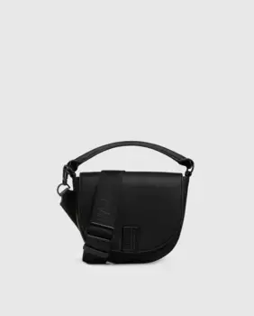 Женская сумка через плечо с клапаном и регулируемой ручкой Kalk, черный