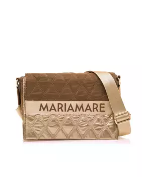 Женская сумка через плечо с клапаном и стеганой тканью Mariamare, цвет Natural