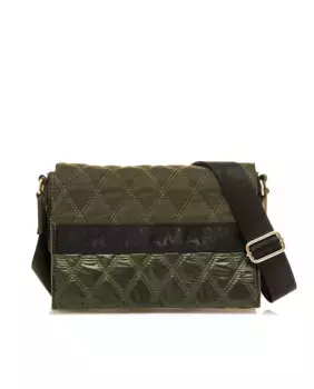 Женская сумка через плечо с клапаном и стеганой тканью Mariamare, зеленый