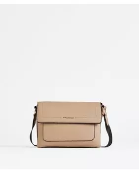 Женская сумка через плечо с клапаном светло-бежевого цвета PACOMARTINEZ, коричневый