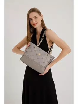 Женская сумка через плечо с кожаным принтом Beverly Hills Polo Club, норка