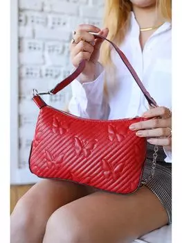 Женская сумка через плечо с кожаным рисунком Madamra