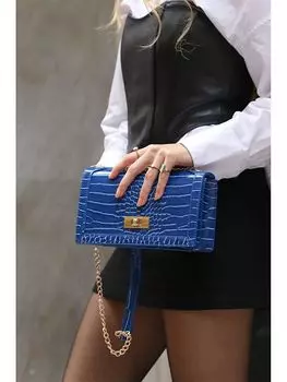 Женская сумка через плечо с крокодиловым узором Madamra