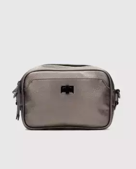 Женская сумка через плечо с логотипом и молнией Hispanitas, серебрянный