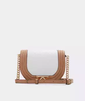 Женская сумка через плечо с металлической застежкой Aldo, коричневый