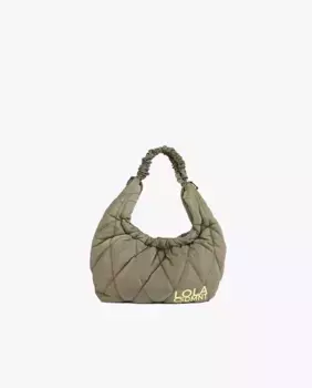 Женская сумка через плечо с мягкой плетеной ручкой Lola Casademunt, цвет Kaki