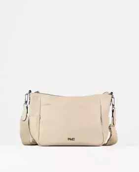 Женская сумка через плечо с мягкой текстурой в бежевом цвете PACOMARTINEZ, бежевый