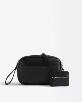 Женская сумка через плечо с несколькими отделениями и застежкой-молнией, однотонная Parfois, черный