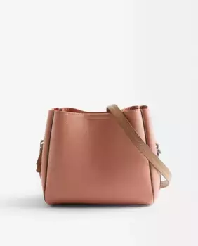 Женская сумка через плечо с несколькими отделениями и застежкой-молнией, однотонная Parfois, розовый