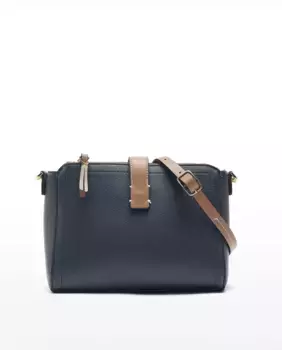 Женская сумка через плечо с несколькими отделениями и простой застежкой-молнией Parfois, тёмно-синий