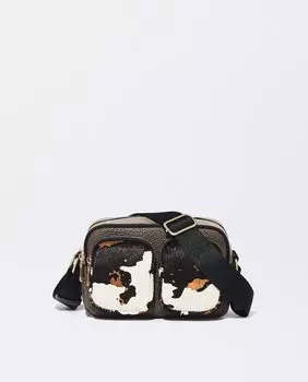 Женская сумка через плечо с несколькими отделениями и анималистическими принтами в различных цветах Parfois, мультиколор