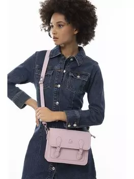 Женская сумка через плечо с принтом под кожу BENETTON, розовый