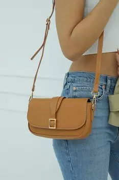 Женская сумка через плечо с пряжкой Karamel MADAMRA