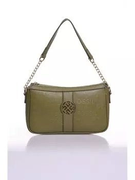 Женская сумка через плечо с рисунком под кожу Fossil