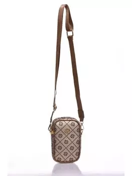 Женская сумка через плечо с рисунком под кожу Fossil