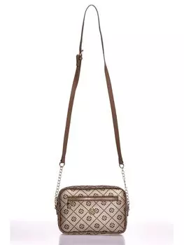 Женская сумка через плечо с рисунком под кожу Fossil