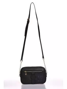 Женская сумка через плечо с рисунком под кожу Fossil