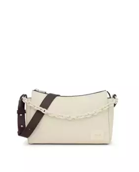 Женская сумка через плечо с ручкой-цепочкой и застежкой-молнией Tous, бежевый