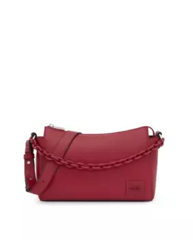 Женская сумка через плечо с ручкой-цепочкой и застежкой-молнией Tous, красный