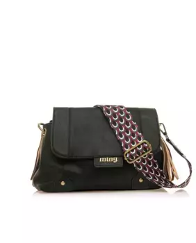 Женская сумка через плечо с широкой ручкой в стиле бохо Mustang, черный