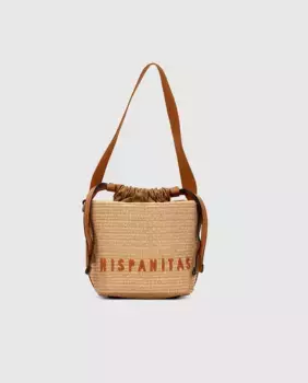 Женская сумка через плечо с застежкой-мешком на шнурке Hispanitas, светло-коричневый