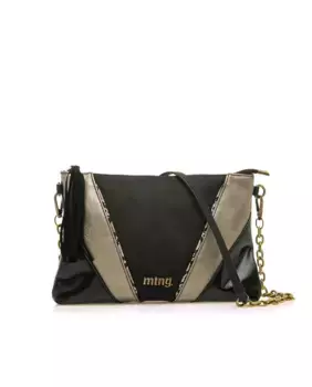 Женская сумка через плечо с застежкой-молнией и анималистичным принтом Mustang, черный