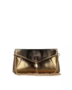 Женская сумка через плечо с застежкой на пуговицы и металлической веревкой Menbur, золотой