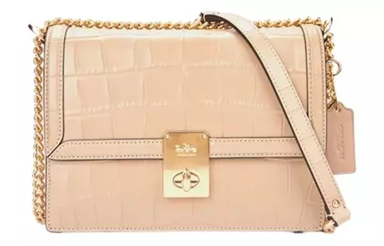 Женская сумка через плечо серии COACH с большим логотипом, Basic Set (Bag and Dust Bag)