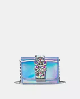 Женская сумка через плечо со стразами и ручкой-цепочкой Alma en Pena, синий