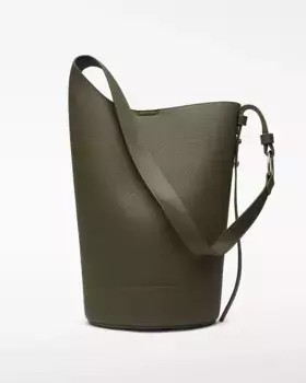 Женская сумка через плечо среднего размера из некожаной кожи Adolfo Dominguez, зеленый