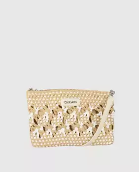 Женская сумка через плечо среднего размера с застежкой-молнией Chika10, белый