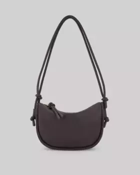 Женская сумка через плечо средней текстуры Adolfo Dominguez, коричневый