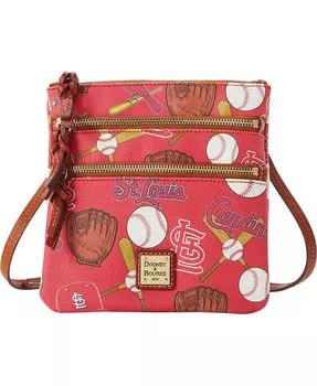 Женская сумка через плечо St. Louis Cardinals Game Day с тройной молнией Dooney & Bourke, красный