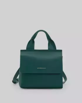 Женская сумка через плечо типа хобо из ответственной кожи Adolfo Dominguez, зеленый